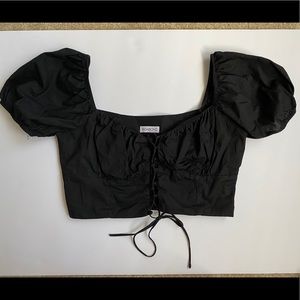 Vagabond Puff sleeved crop top